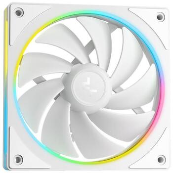 Deepcool šķidruma dzesētājs LM240 WH R-LM240-WHDMMC-1, 240 mm, 66.23 cfm, 2x120 mm ventilatori, ARGB apgaismojums (R-LM240-WHDMMC-1)