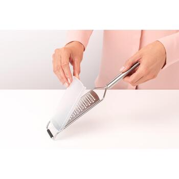 Brabantia Profile крупная терка 250965, 30см, сталь, нескользящее основание, защитная крышка, можно мыть в посудомоечной машине (250965)