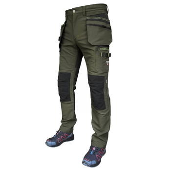Pesso Jupiter Slim fit рабочие брюки KD175Z_C56, C56, зеленые, 94% нейлон/6% спандекс, Ripstop, Cordura, STONE GUARD (KD175Z_C56)