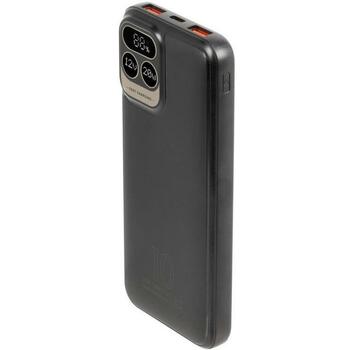 Rivacase Power Bank VA2511, 10000 мАч, 20W PD, 3A, 1xUSB-C, ЖК-дисплей, быстрая зарядка (VA2511)