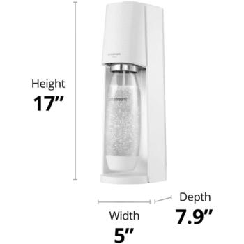 SodaStream Terra 1012811770, аппарат для газированной воды, белый, Quick Connect, Snap&Lock, бутылка 1л (1012811770)