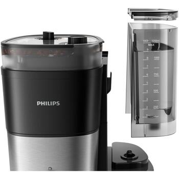 Philips Кофеварка HD7900/50, Мощность 1000 Вт, Объем резервуара для воды 1.25 Л, Вместимость 10 чашек, Встроенная кофемолка (HD7900/50)
