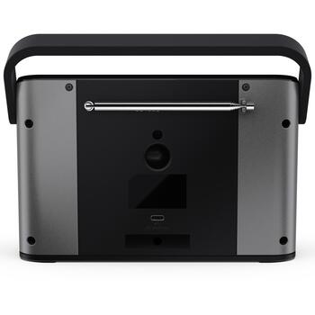 Sharp OSAKA Портативное цифровое радио DR-P540(GY), 5V, 120 предустановленных станций, Bluetooth, аккумулятор, стереозвук (DR-P540(GY))