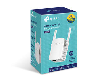 TP-Link AC1200 Wi-Fi усилитель сигнала RE305, 1200Mbps, 2.4GHz 300Mbps, 5GHz 867Mbps, 1x 10/100Mbps Ethernet порт (RE305)