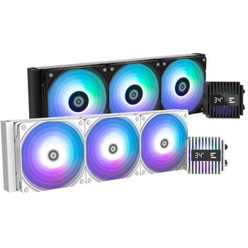 Zalman šķidruma CPU dzesētājs ALPHA2 V2 A36 WHITE, 360mm, ARGB, 3300 apgr./min, 800-2000 apgr./min, 29.7 dBA, 2.01 mmH2O (ALPHA2 V2 A36 WHITE)