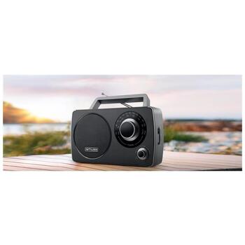 Muse Портативное радио M-075 R, FM/MW, динамик 3 дюйма, AUX вход, аккумулятор R14, телескопическая антенна (M-075 R)