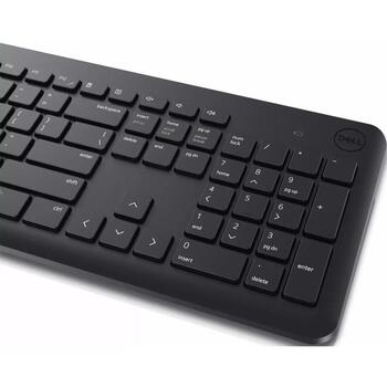 Dell Klaviatūra un pele KM3322W, 2.4 GHz, 3 pogas, akumulatori 2xAAA, 1xAA, bezvadu savienojums, krievu izkārtojums (580-AKGH)