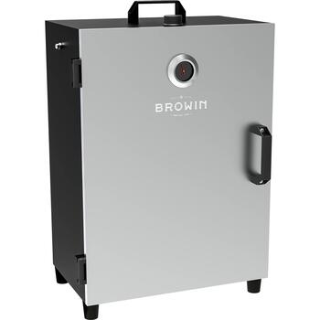Browin 330260 электрическая коптильня с термостатом, 1600 Вт, 220-240 В, 50 Гц, IPX4, 0,8 мм, 8 кг/6 кг, 3 решетки, поддон (330260)