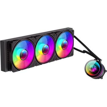 Gamemax procesora šķidruma dzesētājs ICEBURG 360 INFINITY BK, 1.125kg, 2.575kg, 300W TDP, 32 dBA, 800-2000 rpm, 120mm ventilators (ICEBURG 360 INFINITY BK)