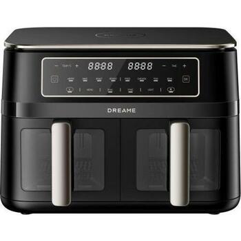 Dreame DZ30-BK аэрофритюрница без масла 2 зоны для жарки запекания и гриля 11L 3000W Черный (DZ30-BK)