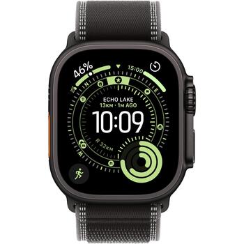 Apple Умные часы Ultra 3 MF1H4ET/A, 49 мм, 64 ГБ, LTE, GPS, перезаряжаемая батарея, черный/угольный, Trail Loop, 42 ч работы (MF1H4ET/A)