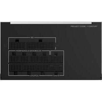 Montech Datora barošanas bloks CENTURY II 850, 850W, 100-240V, 50/60Hz, 80 PLUS Gold, aktīvā dzesēšana, 10 gadi garantija (CENTURY II 850)