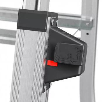 Hailo TopLine TL100 038450100, teleskopiskās kāpnes, 3-5 pakāpieni, 309cm, 150kg, alumīnijs (038450100)