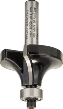 Noapaļošanas frēze HM R=12 mm, divpusējā, Rokas frēzēm, malu frēzēm NOAPAĻOŠANAS FRĒZE STANDARD FOR WOOD, 2608628343, BOSCH (2608628343)