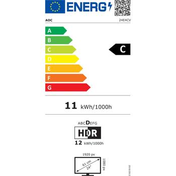 Aoc LED монитор 24E4CV, 23.8