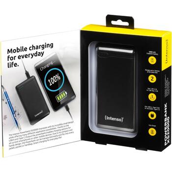 Intenso Power Bank XS20000 20000 мАч, Li-Polymer, 3.1 A, 1x USB-A, 1x USB-C, черный (7313550)