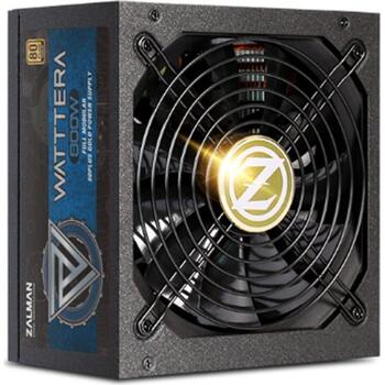 Zalman Barošanas bloks WATTTERA ZM800-EBTII, 800 W, 100-240 V, 91%, 1 ventilators, 80 PLUS Gold (ZM800-EBTII)