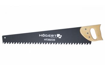 Hogert zāģis HT3S240, 600mm, 34 TPI, tērauds 65MN, koka rokturis, precīza griešana, izturīgas asmeņi (HT3S240)