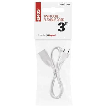 Emos Удлинитель P01303, 3м, 1, 2,5A, 250V, IP20, 575W, PVC, защита от детей (P01303)
