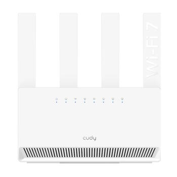 Cudy WR3600E BE3600 WiFi 7 маршрутизатор, 2.4+5GHz, 688+2882Mbps, 4x5dBi, 4x1G LAN, WPA3, VPN, MLO, белый (WR3600E)
