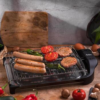 Jata электрический гриль BQ101R, 2400 W, 34 x 24 см, 2 уровня, нержавеющая сталь, легко чистится (BQ101R)