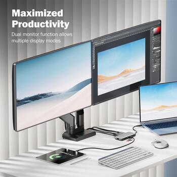 Digitus DA-70915 USB-C док-станция, 8 портов, 2x HDMI, 1x RJ-45, Gigabit Ethernet (DA-70915)
