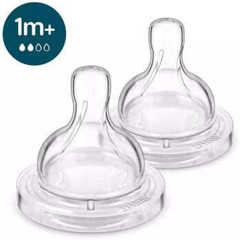 Philips Avent pretkoliku pudeles silikona knupīši SCY762/02, 2 gab., 1M+, pretkoliku vārsts, bez BPA (SCY762/02)