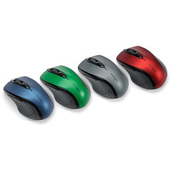 Kensington Pro Fit vidēja izmēra bezvadu pele K72424WW, 1600 DPI, optiskā, RF bezvadu, 3 pogas, ritenītis, AAA akumulators (K72424WW)