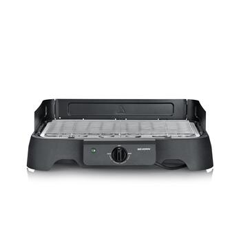 Severin Настольный гриль PG 008593, 2000W, черный, 1 позиция для гриля, регулируемый термостат, нескользящие ножки (PG 008593)