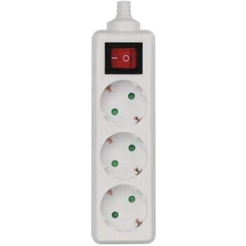 Emos Удлинитель P1320, 3×2P+PE, 3680W, IP20, белый, с выключателем, защита от детей (P1320)