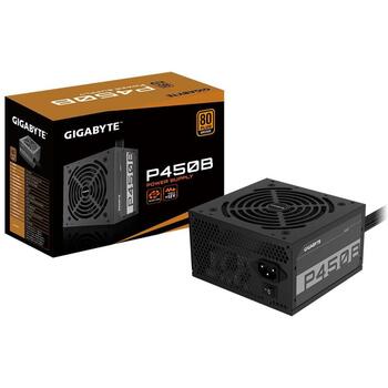 Gigabyte Datora barošanas bloks P450B GP-P450B, 450W, 100-240V, 50-60Hz, 80 PLUS Bronza, 1 ventilators, aktīvā dzesēšana (GP-P450B)