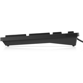 Dell Клавиатура KB216 580-ADGR, USB, черный, QWERTY, русский, полноразмерная, горячие клавиши, тихая (580-ADGR)