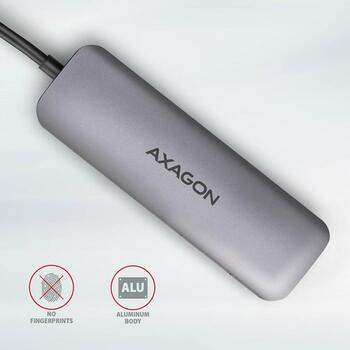 Axagon док-станция HMC-5 USB 3.2, 2x USB-A, 1x USB-C, 1x HDMI, 5Gb/s, 100W PD, 110 x 35 x 12.5 mm (HMC-5)