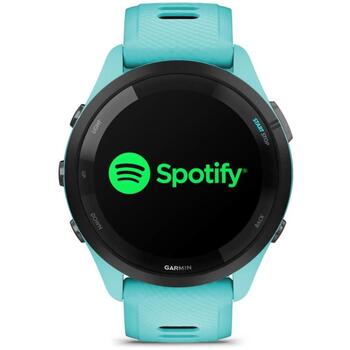 Garmin Forerunner 265 010-02810-12, 46.1mm, 1.29cm, 15d, 8GB, 5ATM, GPS, Bluetooth, AMOLED, 416x416, 135-205mm, черный, синий (010-02810-12)