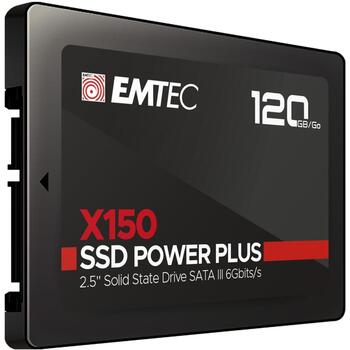 Emtec SSD 2.5 Sata X150 ECSSD120GX150, 120 GB, 520 MB/s, 500 MB/s, SATA III, ECC, TRIM, SMART (ECSSD120GX150)