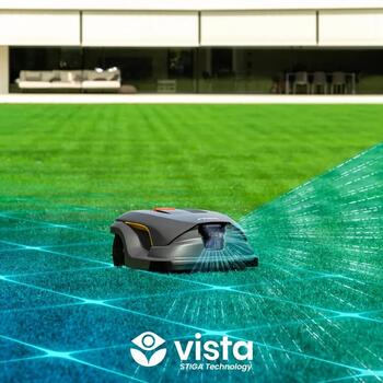 STIGA A 50V robotizēts zāles pļāvējs bezvadu zāliena kopšanai līdz 5000m² GPS RTK AI kamera 26cm 25.2V 10Ah 2R9113028/ST1 (2R9113028/ST1)