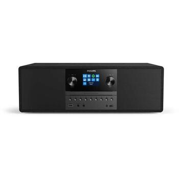 Philips TAM6805/10 микро музыкальная система, 50 Вт, CD, Bluetooth, DAB+, интернет-радио, USB, черный (TAM6805/10)