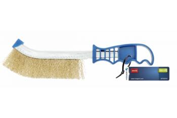 Hogert HT7D751 rokas suka, 250mm, misiņš, 1 rinda, plastmasas rokturis (HT7D751)