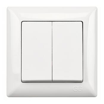 Visage Slēdzis, z/a, 2 taustiņi, balts , 01281100-100103, GÜNSAN (01281100-100103)