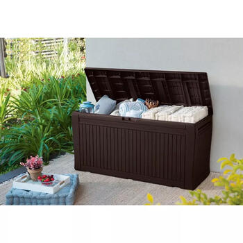 Keter Ящик для хранения COMFY 29202623590, 270л, 117x45x57см, коричневый, на колесиках (29202623590)