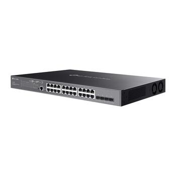 Omada 28-портовый гигабитный управляемый коммутатор L2+ с 24 PoE+ портами, TP-Link, SG3428MP, 24× 10/100/1000 Mbps RJ45 PoE+ порты, 4× гигабитные SFP слоты (SG3428MP)