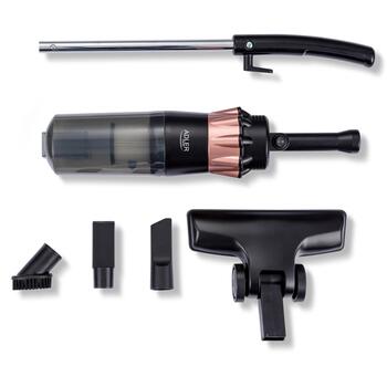 Adler пылесос AD 7049, 800 W, 6.5 м, 15000 Па, HEPA 11, безмешковый, черный, сухая уборка (AD 7049)