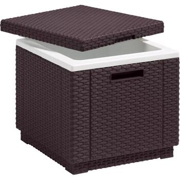 Keter Ice Cube садовый столик/ящик для хранения 29194600599, 42x42x41см, 3,5кг, коричневый (29194600599)