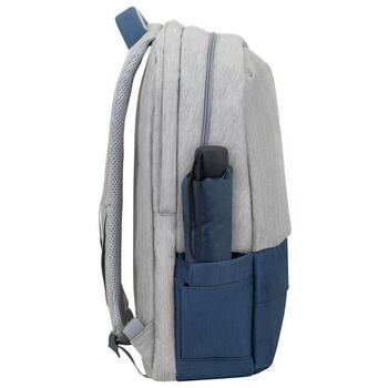Rivacase Mugursoma 7567GREY/DARKBLUE, 17.3