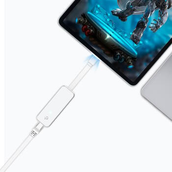 Ethernet адаптер USB-C на Gigabit RJ45 сетевой адаптер UE300C 10/100/1000 Mbps USB-C Черный TP-Link (UE300C)