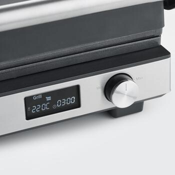 Severin KG 2380 гриль, 2000 Вт, 220 °C, 2 положения, керамическое покрытие, сменные пластины, можно мыть в посудомоечной машине (2380)