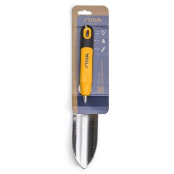 STIGA Transplanter Trowel садовая посадочная лопатка для посева семян и пересадки рассады нержавеющая сталь эргономичная ручка 2H1410001/ST1 (2H1410001/ST1)