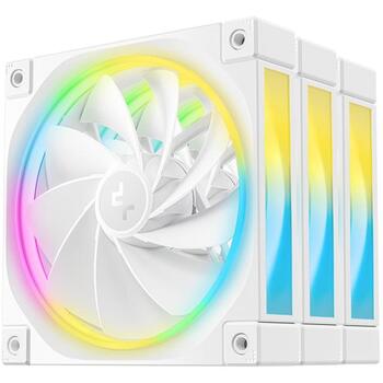 Deepcool Ventilators FL12R WH 3 IN 1 R-FL12R-WHAPN3-G, 120 mm, 55 cfm, 500-2150 RPM, 33.9 dB, PWM atbalsts, RGB LED (R-FL12R-WHAPN3-G)