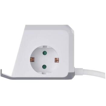 Emos Удлинитель МОДЕЛЬ P0222CQ, 2м, 2×2P+PE, 3 680W, 2×USB-A, 1×USB-C, Qi, защита от детей (P0222CQ)