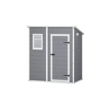 Keter Садовый сарай Manor Pent 6x4 29199514, 183,5x111x200,5см, 42кг, напольная панель, окно, вентиляция, запираемая дверь (29199514)